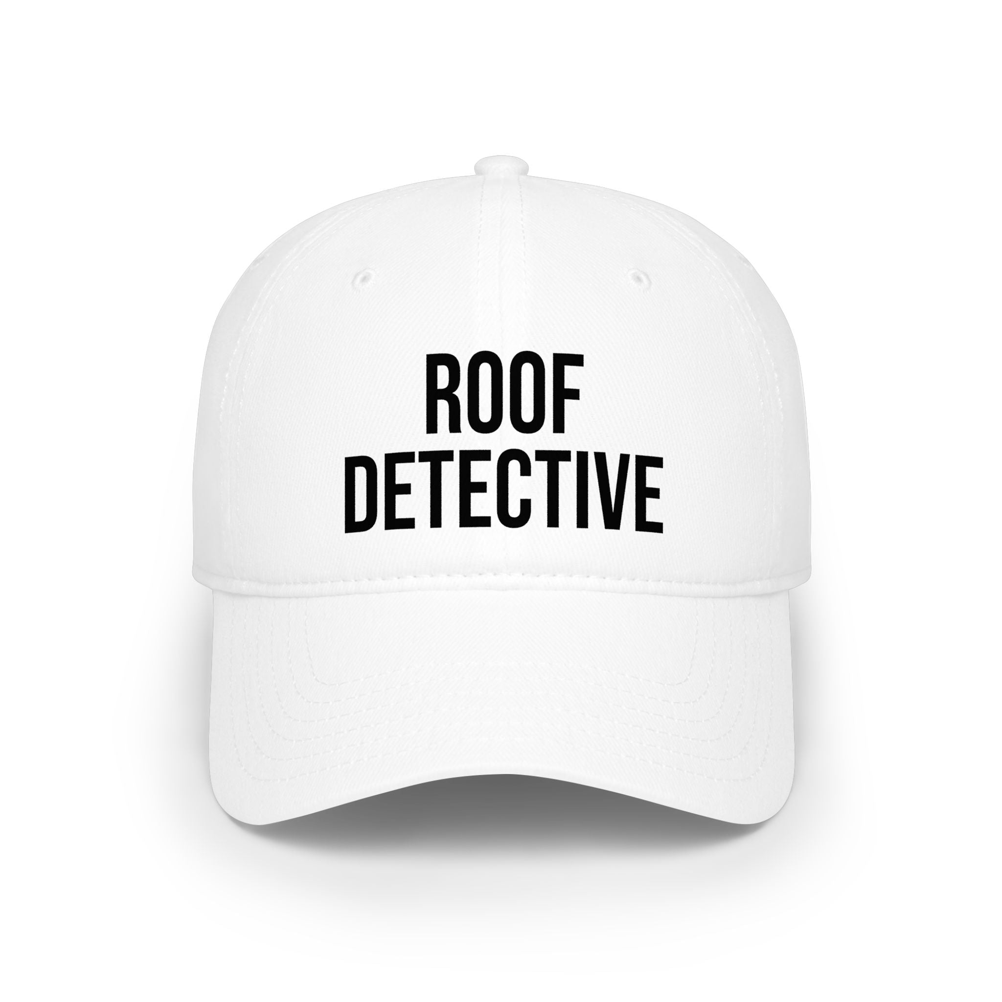 Roof Detective Cap – Embroidered Low Profile Baseball Hat for Roofers & Inspectors