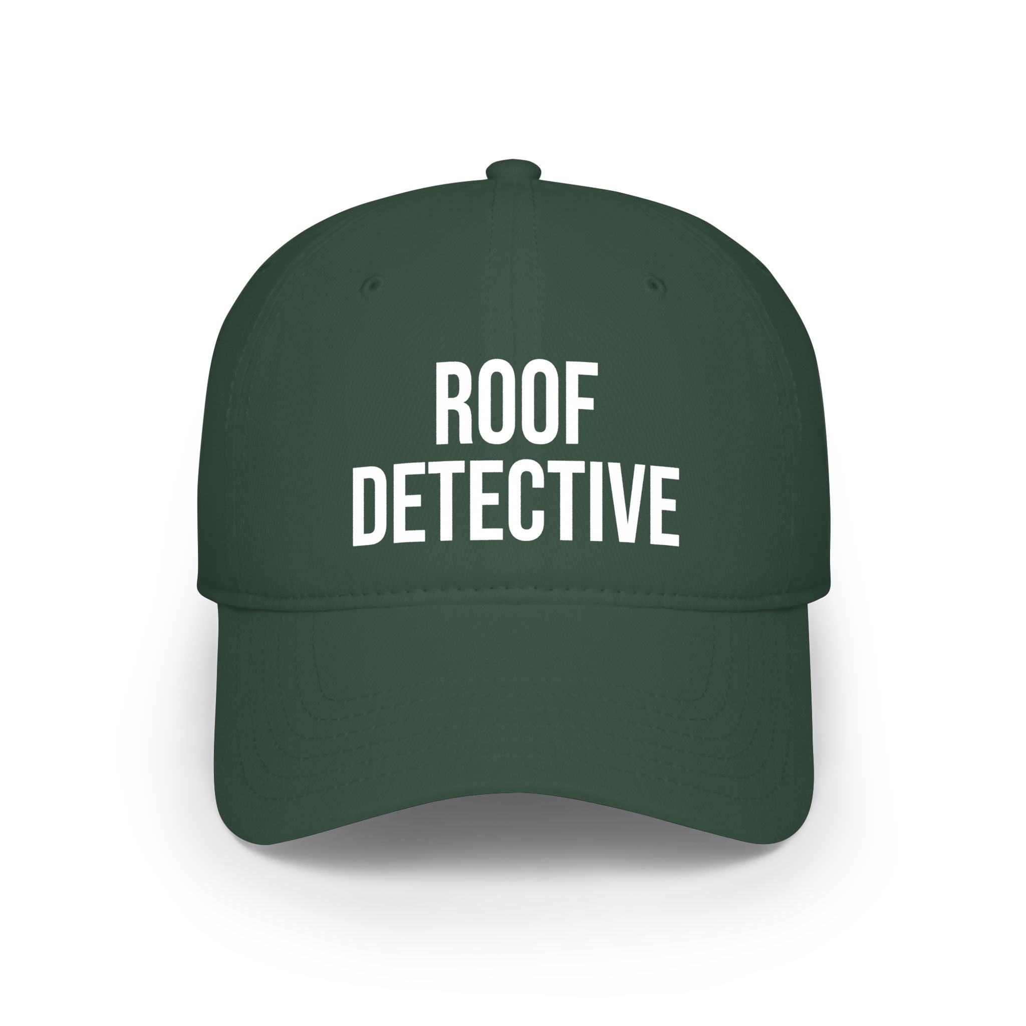 Roof Detective Cap – Embroidered Low Profile Baseball Hat for Roofers & Inspectors
