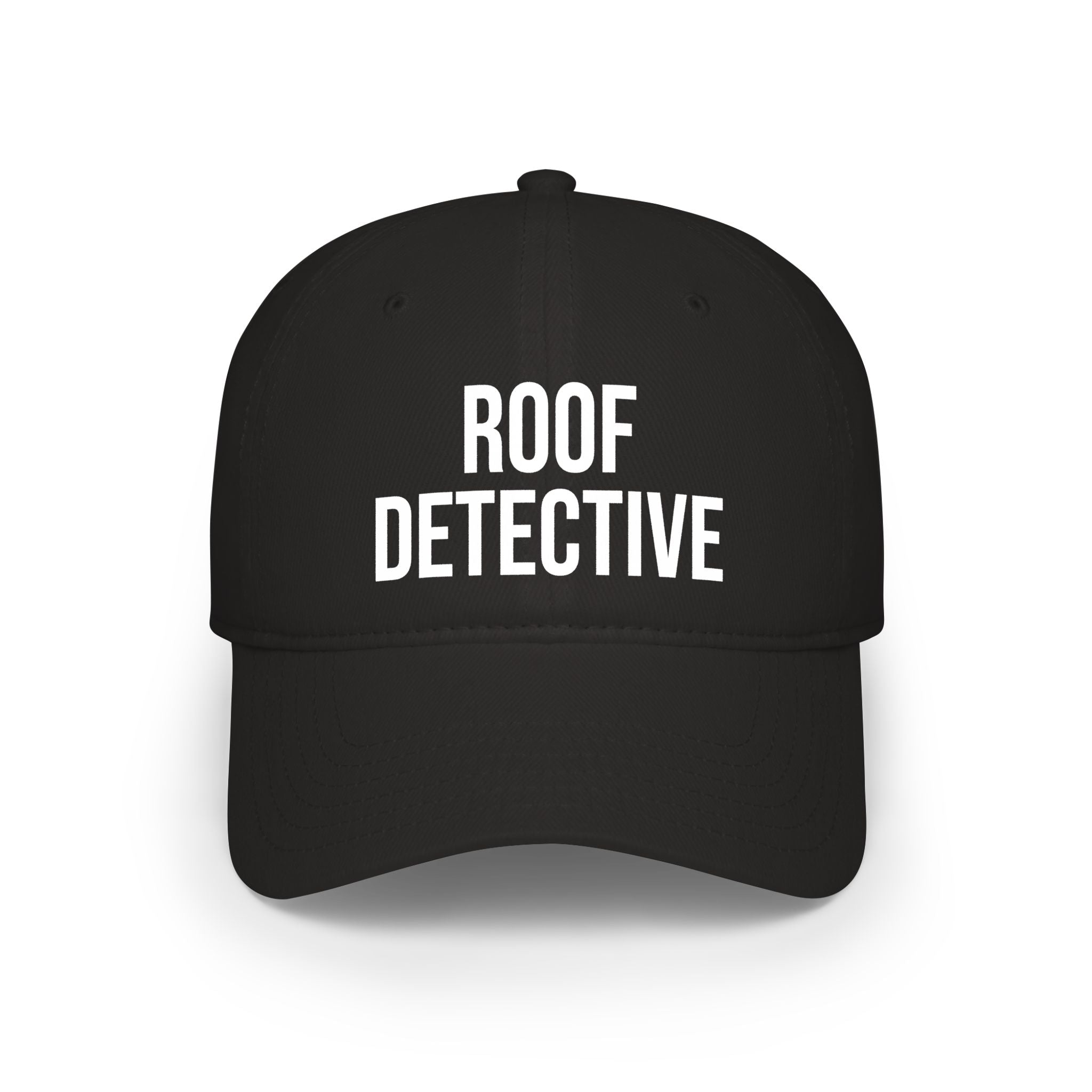 Roof Detective Cap – Embroidered Low Profile Baseball Hat for Roofers & Inspectors