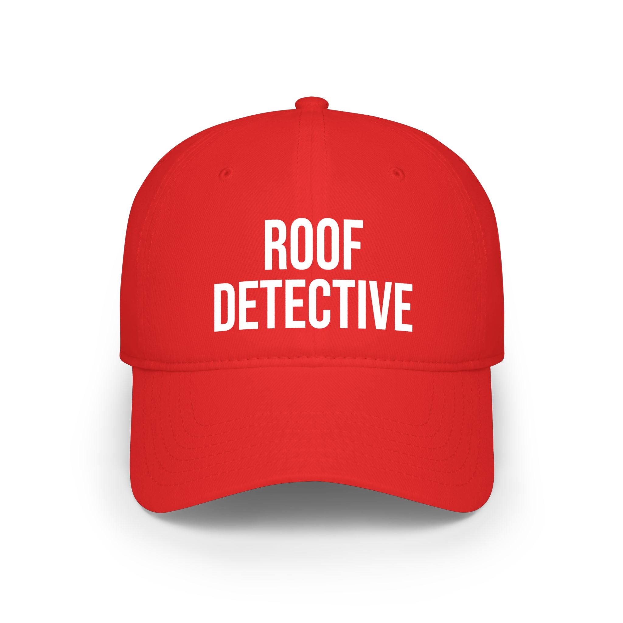 Roof Detective Cap – Embroidered Low Profile Baseball Hat for Roofers & Inspectors